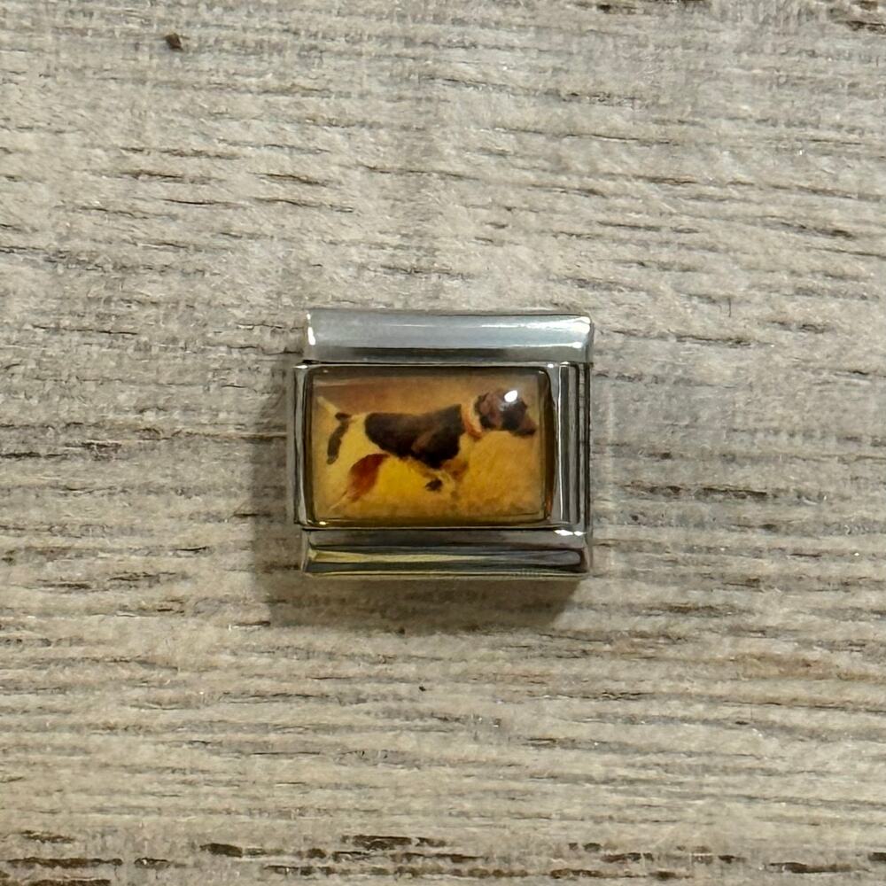 English Pointer Italian Charm Bracelet Link